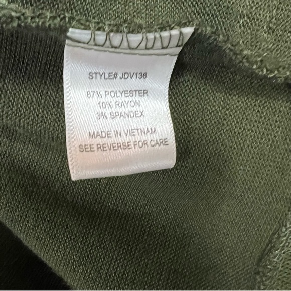 Olive Green Cardigan Sweater - Picture 3 of 6